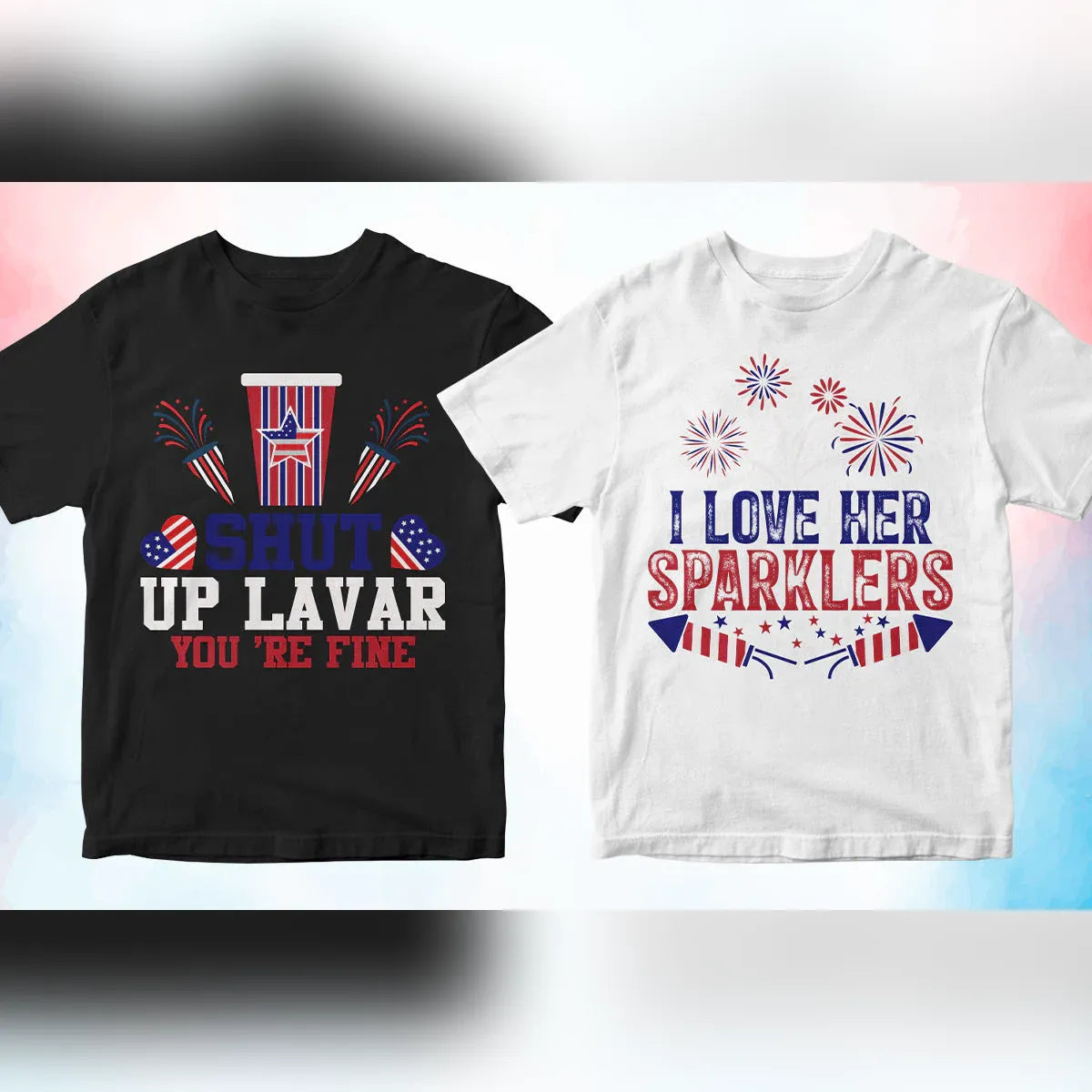 4th of July 50 Vector T-shirt Designs Bundle Part 2