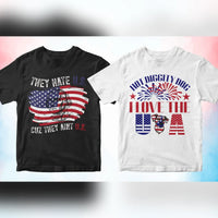 4th of July 50 Vector T-shirt Designs Bundle Part 2