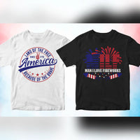 4th of July 50 Vector T-shirt Designs Bundle Part 2