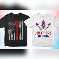 4th of July 50 Vector T-shirt Designs Bundle Part 2