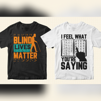 Braille Day 50 Editable T shirt Designs Bundle Part 1