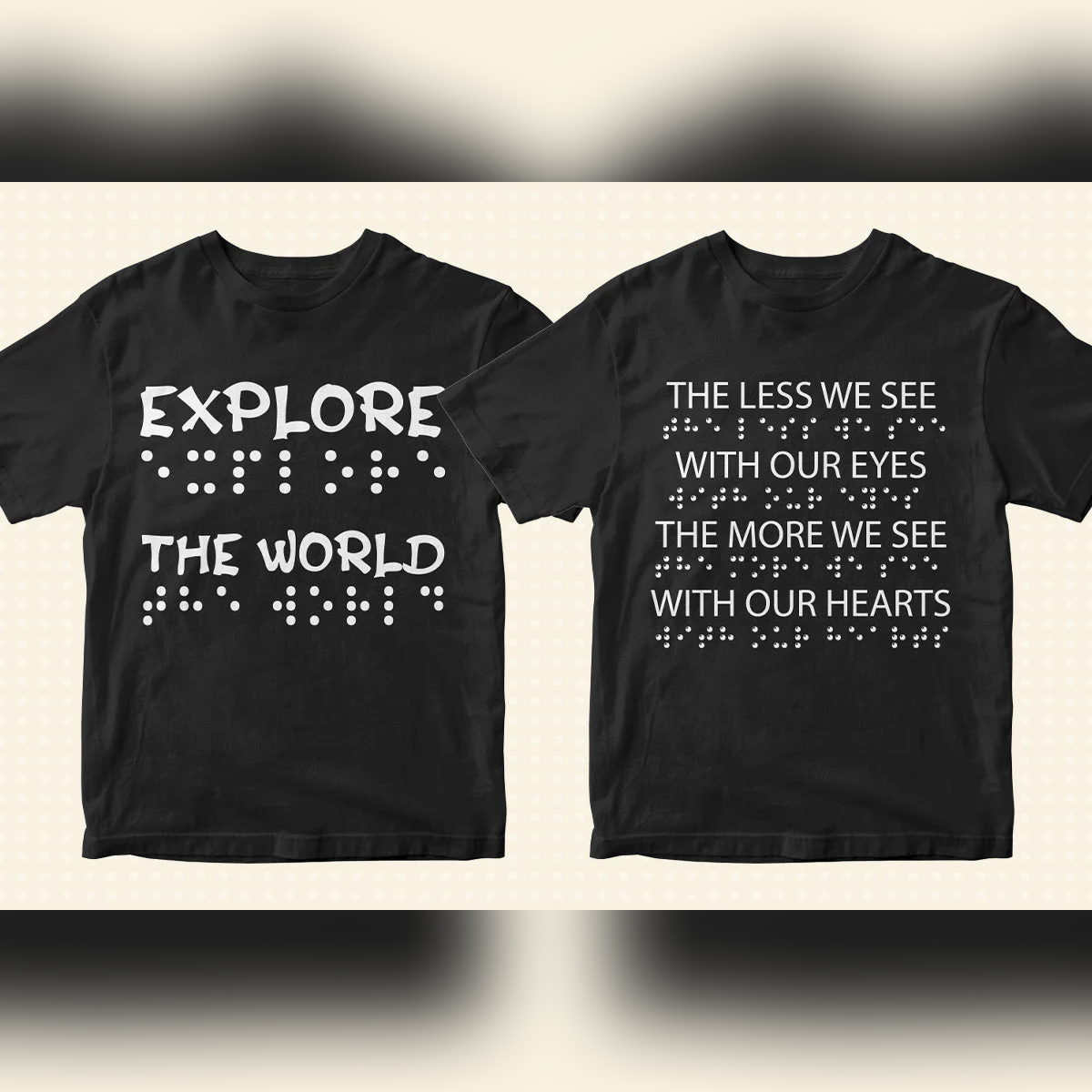 Braille Day 50 Editable T shirt Designs Bundle Part 1