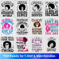 Afro 50 Editable T shirt Designs Bundle Part 1