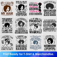 Afro 50 Editable T shirt Designs Bundle Part 2